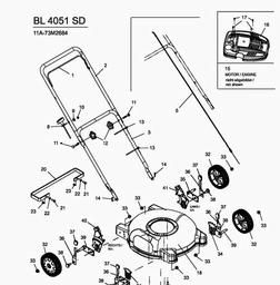 Bolens BL 4051 SD spare parts