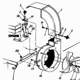 LAWNFLITE (1994/1995) 24-640 / 244(5)640A SHREDDER spare parts