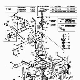 MTD T/240 spare parts