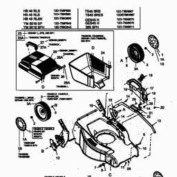 Yard-Man YM 5518 SPH spare parts