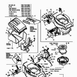 Yard-Man YM 1618 E spare parts