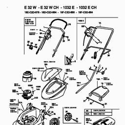 MTD E 32 W spare parts