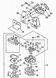 LAWNFLITE (2001) SR2504 spare parts