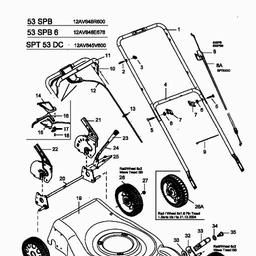 MTD 53 SPB spare parts