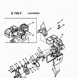 MTD E 740 F spare parts