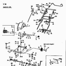 MTD V 38 spare parts