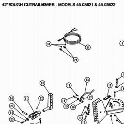 AGRIFAB 42" ROUGH CUT TRAILMOWER spare parts