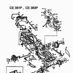 MTD CE 383 P spare parts