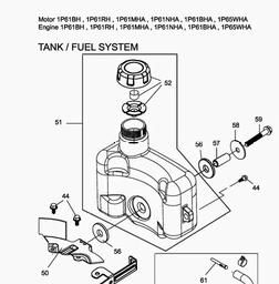 MTD-Engines 1 P 61 RH spare parts
