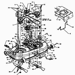 CUB CADET CC 1020 spare parts