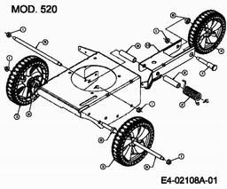 MTD 520 G spare parts