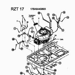 CUB CADET RZT-17 spare parts
