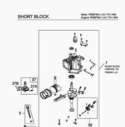 MTD-Engines 1 P 65 FWA spare parts