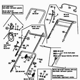 MTD GE 46 EP spare parts