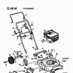 MTD G 46 M spare parts