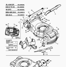 MTD 46 SPO spare parts