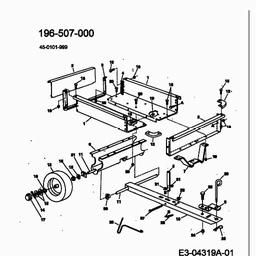 MTD 45-0101-999  (196-507-000) spare parts
