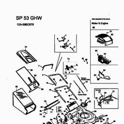 MTD SP 53 GHW spare parts
