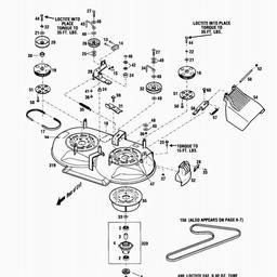 CUB CADET WIDE CUT spare parts