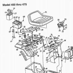YARDMAN (1998) 450 THRU 475 / 13A-400/TA4145 spare parts
