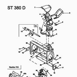 MTD ST 380 D spare parts