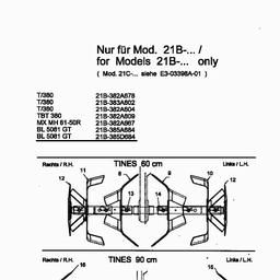 Troy-Bilt TBT 380 spare parts