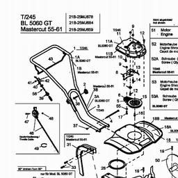 MTD T/245 spare parts