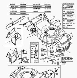 MTD 460 SPH spare parts