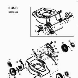 MTD E 45 R spare parts