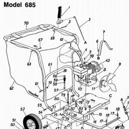 LAWNFLITE (1990) 210-430-611 TILLER  spare parts