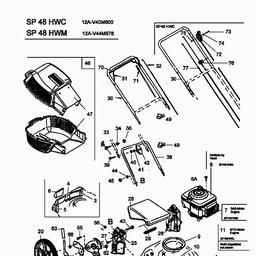 MTD SP 48 HWM spare parts