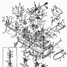 MTD 290 - 54"/137cm fÃ¼r Cub Cadet series 3000 spare parts