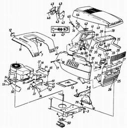 LAWNFLITE (1992) 132-669C611/550 spare parts