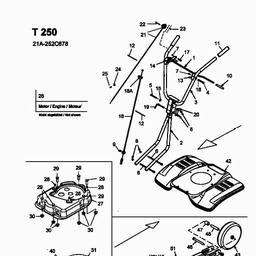 MTD T 250 spare parts