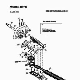 MTD HS 720 spare parts
