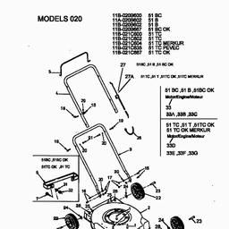 MTD 51 TC spare parts