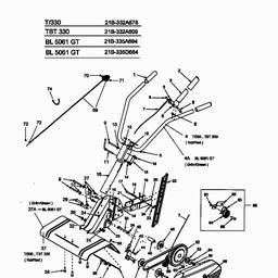 Troy-Bilt TBT 330 spare parts