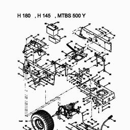 MTD H/130 spare parts