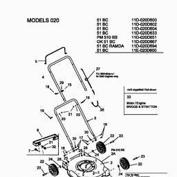 MTD 51 BC spare parts
