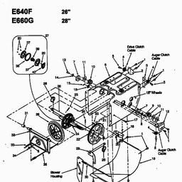 MTD E 640 F spare parts