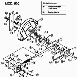 MTD 520 G spare parts