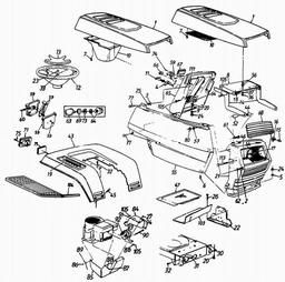 LAWNFLITE (1993) 13-686 / 133T676F611 spare parts