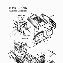 MTD H/130 spare parts