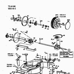MTD GES 45 C spare parts