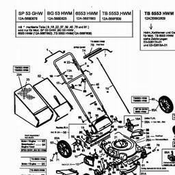 MTD SP 53 GHW spare parts