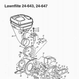 LAWNFLITE (1997) 21-390 / 216-390-678 TILLER spare parts