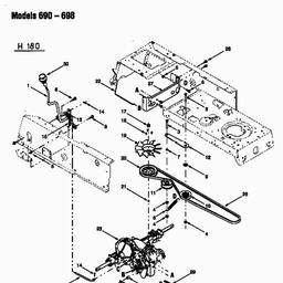 MTD H/130 spare parts