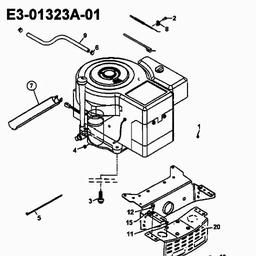 MTD E 124 spare parts