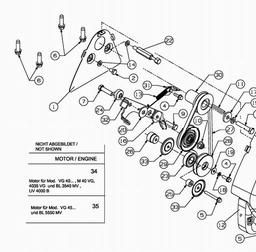 MTD VG 40 spare parts
