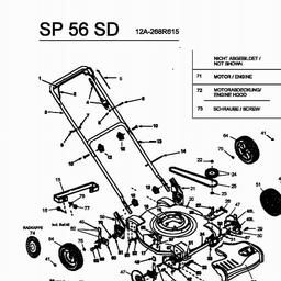 MTD SP 56 SD spare parts